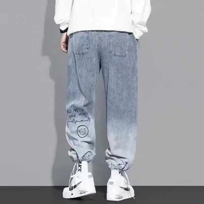 High Quality Fashion Men's Cargo Pants Hip Hop Trend Streetwear Jogging Pants Men Casual Elastic Waist Men Clothing Trousers