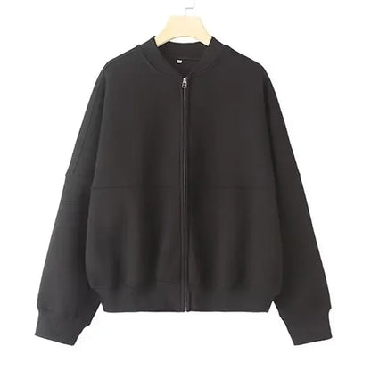 2024 Autumn Women's Thick Hoodie Coat + Drawstring High Waist Loose Casual Pants Set Lined Fleece Woman's Clothing Street