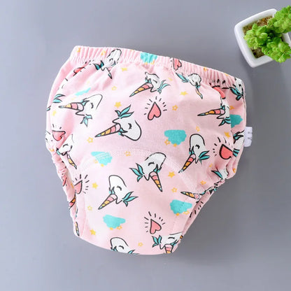 Baby Waterproof Reusable Training Pants 6 Layer Cotton Baby Diaper Infant Shorts Nappies Panties Nappy Changing Underwear Cloth