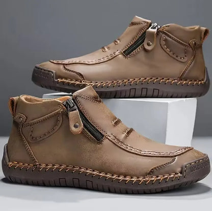 Men's Shoes Classic Handmade Leather Boots Fashion Outdoor Shoes for Men Ankle Boots Comfort Slip on Driving Shoes Men's Boots