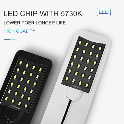 Super Slim LED Aquarium Light Lighting Plants Grow Light 5w/10w/15w Aquatic Plant Lighting Waterproof Clip-On Lamp for Fish Tank