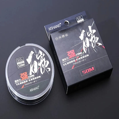 100% Fluorocarbon Fishing Line Carbon Fiber Leader Line Fly Fishing Line Pesca Super Strong Multifilament Fishing Line