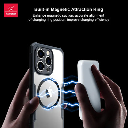 Xundd Case for iPhone 15 14 16 17 Pro Max 17 Air Phone 13 Pro 12 Magnetic Case,Airbag Shockproof Shell,Camera Protect Cover