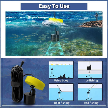 Erchang XF03 Portable Sonar Fish Finder Fishing Lure Echo Sounder Fishing Finder Lake Sea Fishing 100M Depth Fishing Finder