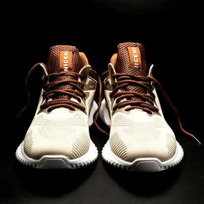 New Fashion Men's Shoes Portable Breathable Running Shoes Large Size Sports Shoes Comfortable Walking Jogging Casual Shoes