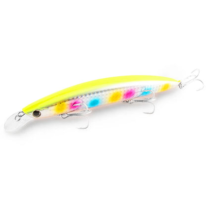 130F Ultra Long Casting Floating Wobbler Minnow Hard Bait 130mm 23g Flounder Sea Bass Saltwater Sea Fishing Lure Depth 0.8-1.5m