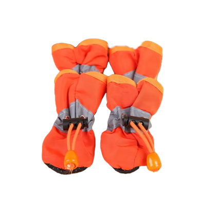 4pcs/Set Waterproof Pet Dog Shoes  Anti-Slip Rain Boots Footwear for Small Cats Dogs Puppy Dog Pet Booties Pet Paw Accessories