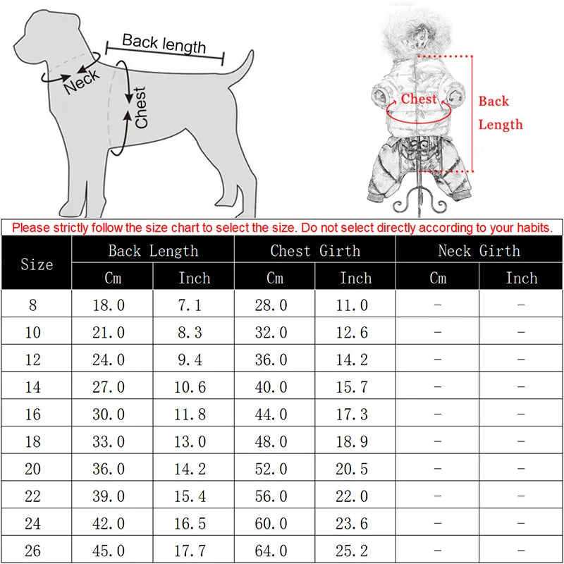 Winter Pet Dog Clothes Thicken Warm Jacket for Small Large Dogs Waterproof Puppy Pet Coat Chihuahua Pug French Bulldog Clothing