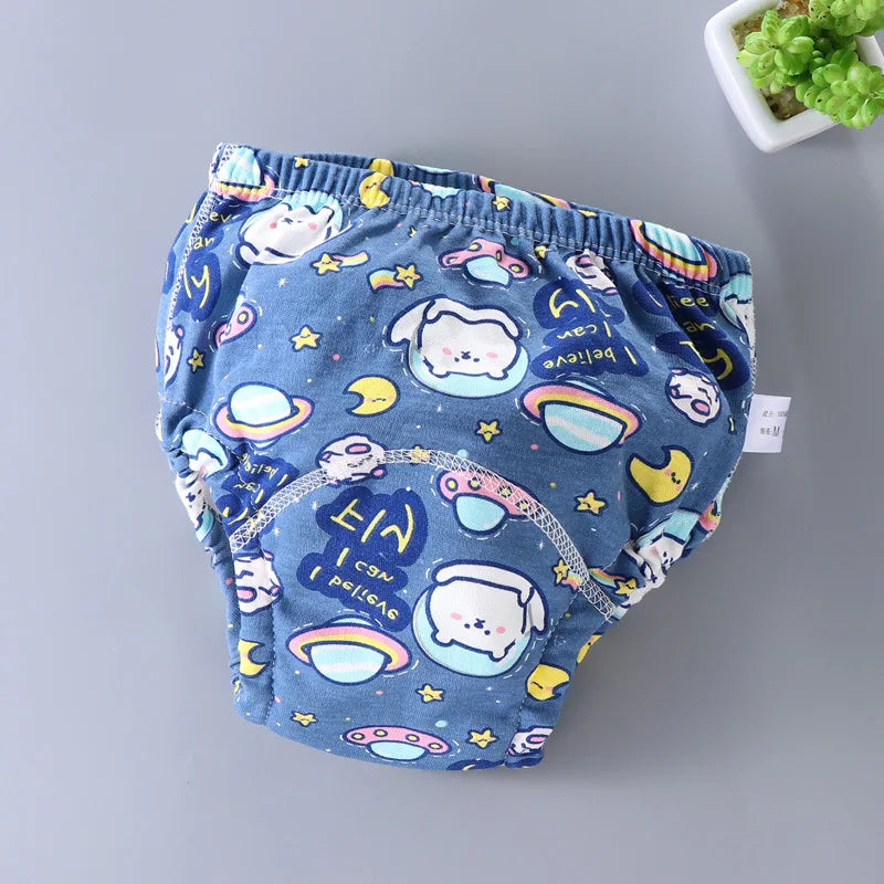 Baby Waterproof Reusable Training Pants 6 Layer Cotton Baby Diaper Infant Shorts Nappies Panties Nappy Changing Underwear Cloth