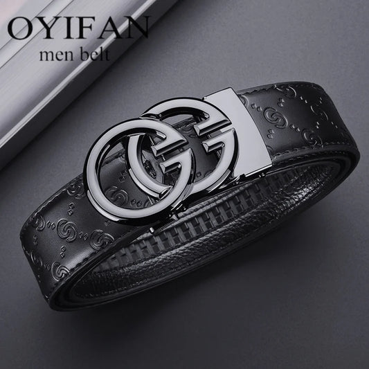 Men's Designer Belts Luxury Business Belts High Quality Alloy Buckle Automatic Buckle Adjustable