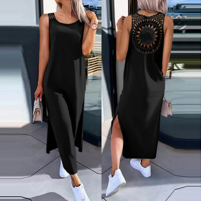 Womens Summer Dress Long Dress Casual Loose Maxi Dresses Beach Outfit 2024 Resort Women Summer Dress Sleeveless Large Nightshirt