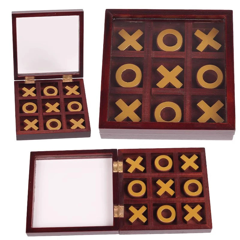 3D Tic Tac Toe Game Wood XOXO