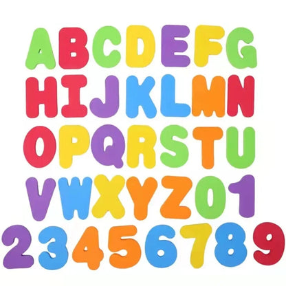 36Pcs/Set Alphanumeric Letter Bath Toy 3D Puzzle Baby Bath Toys Soft EVA Kids Baby Water Toys for Bathroom Early Educational Toy