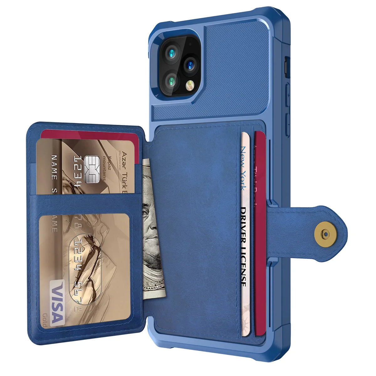 Luxury PU Leather Wallet Case for iPhone 13 11 12 Pro Max 5G iPhone 12 Mini Cases Wallet Flip Cover Buckle for iPhone 12 Fundas