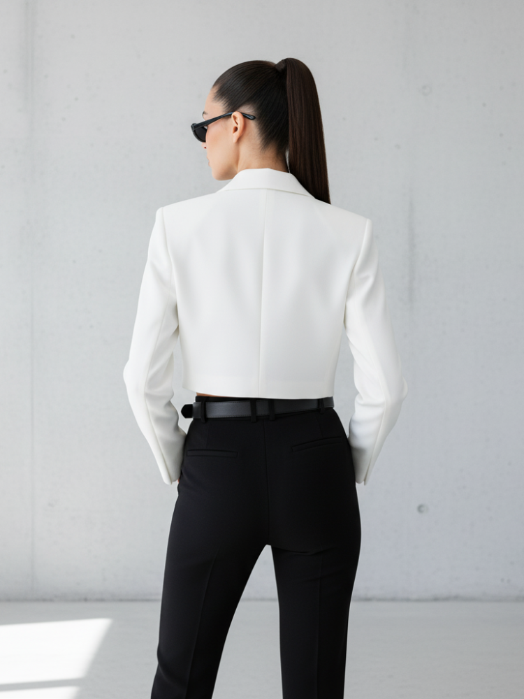 Versatile Stand Collar Blazer, Manhattan | BYMANYC ® New York