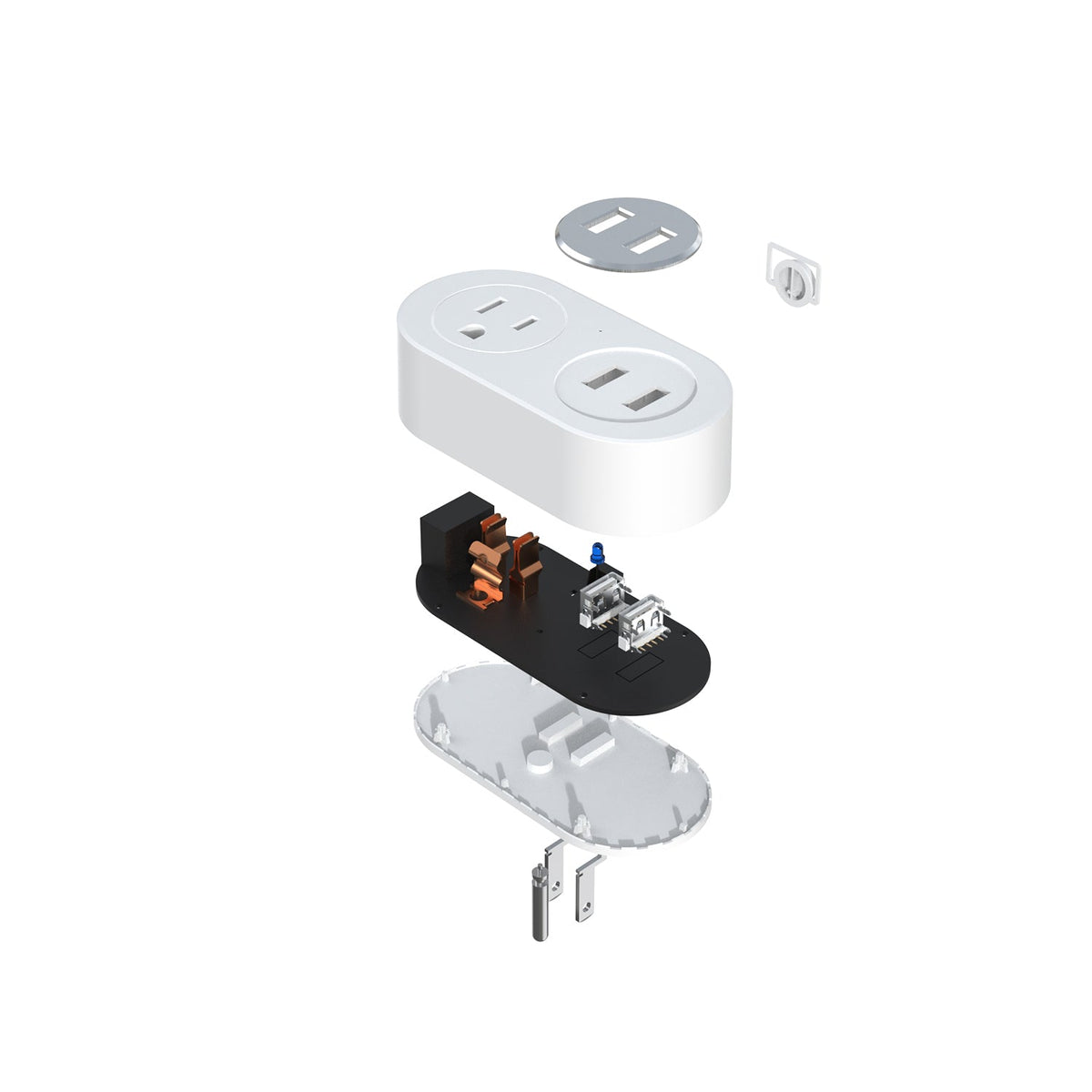 INSTACHEW, Pureconnect+ Smart Plug With USB, App Enabled, Google Assistant and Alexa Compatible, Smart Converter, Smart