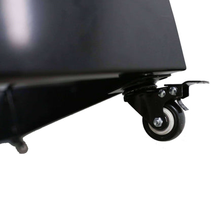 Black Metal Planter Medium + Wheels