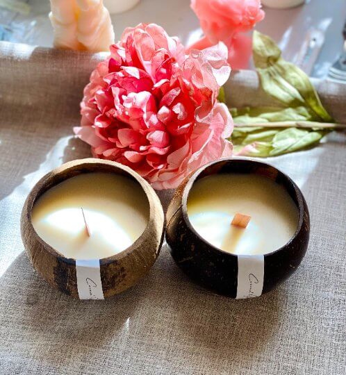 Coconut Shell Candle | Sustainable Home Decor