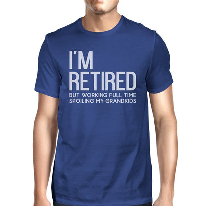 Retired Grandkids Mens Cute Funny Family Day Tee Shirt With Humor