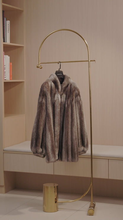 Meteor Variations Sable Fur Coat Women