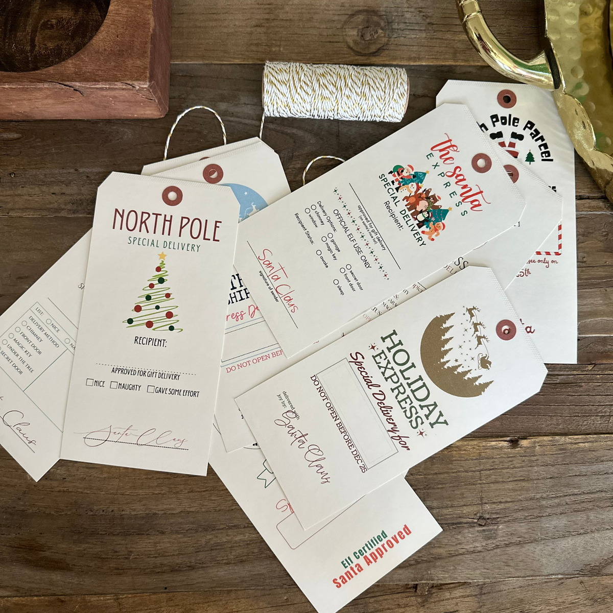 Reindeer Express Interactive Holiday Gift Tags