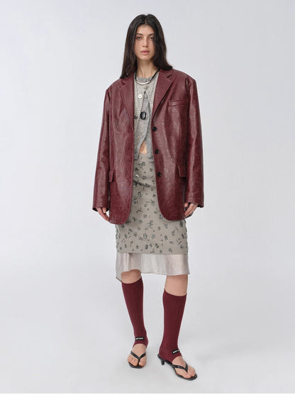 "Flowers and Her" Irregular Hand-Embroidered Sequin Skirt