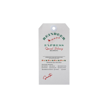 Reindeer Express Interactive Holiday Gift Tags