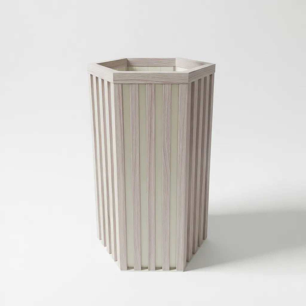 Hexagon Grove Column Planters - Medium