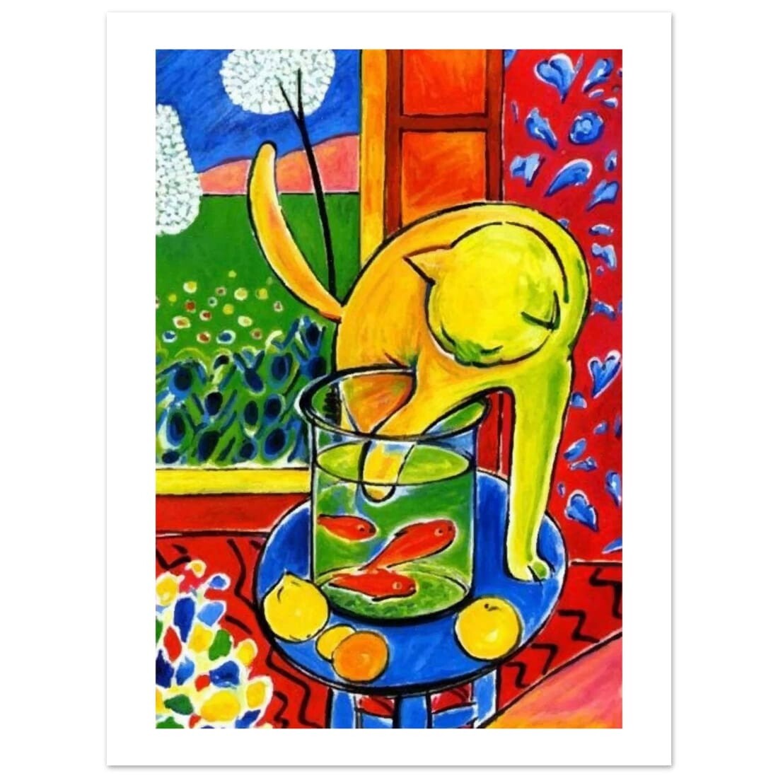 Henri Matisse the Cat With Red Fishes 1914 Poster