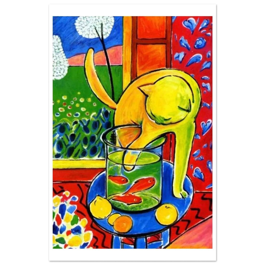Henri Matisse the Cat With Red Fishes 1914 Poster