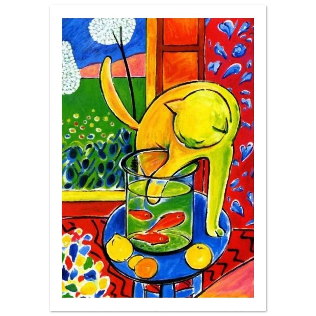 Henri Matisse the Cat With Red Fishes 1914 Poster