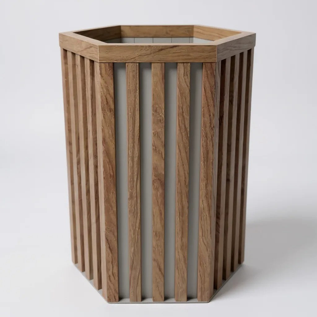 Hexagon Grove Column Planters - Medium