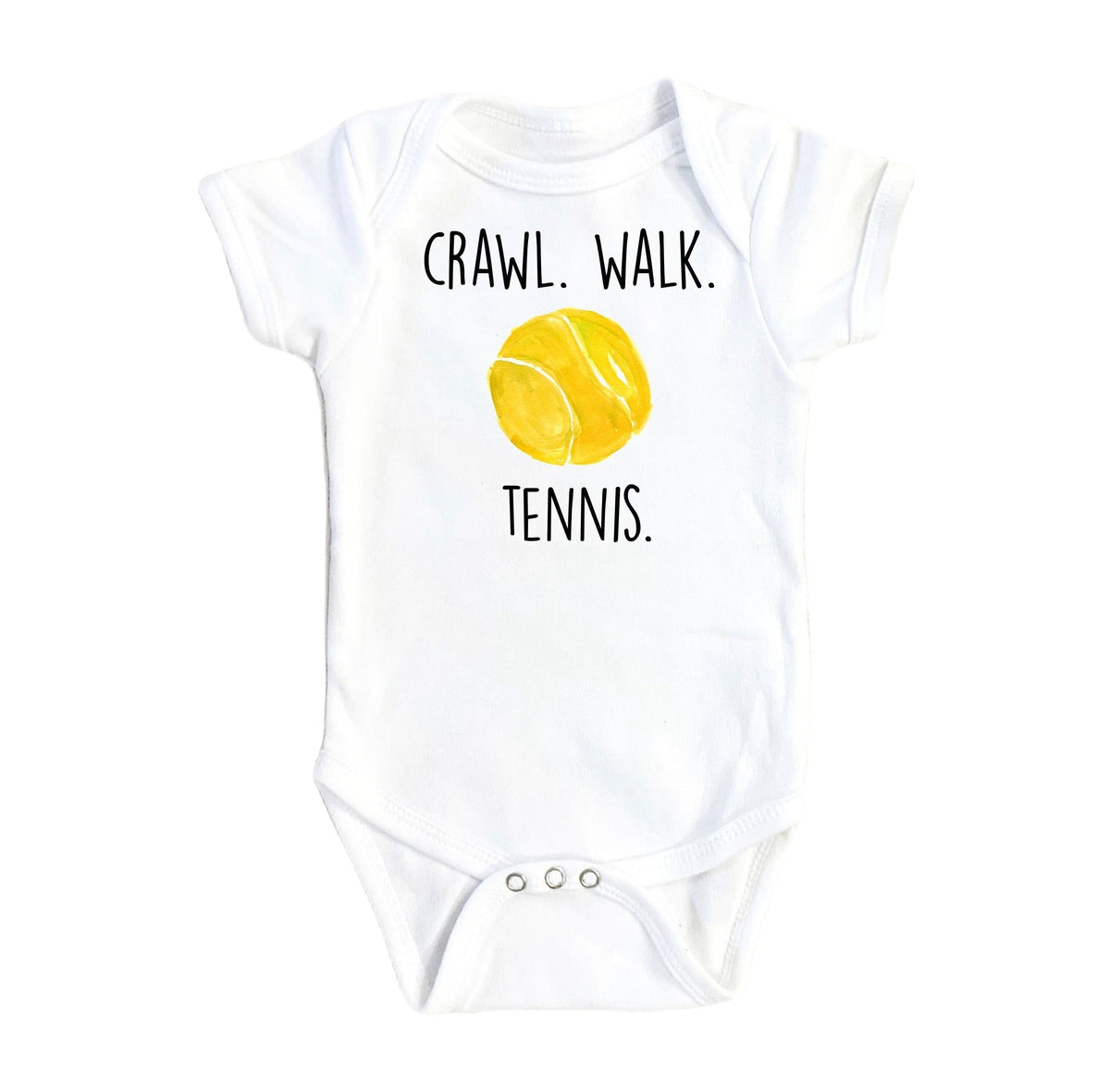 Tennis Crawl - Baby Boy Girl Clothes Infant Bodysuit Funny Cute Newborn