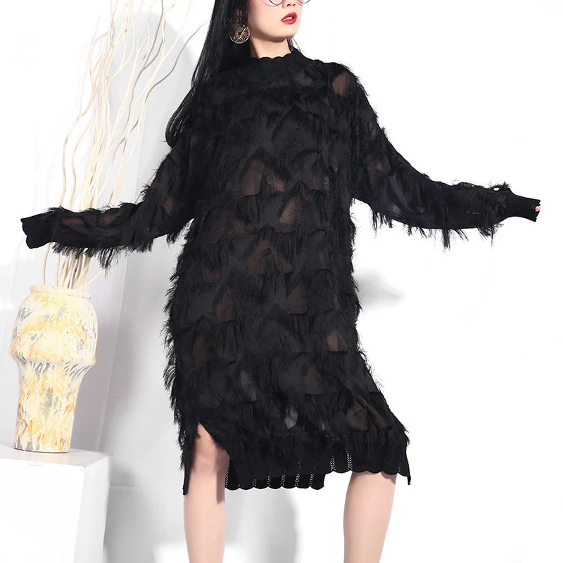 Yuko Loose Long Sleeve Dress