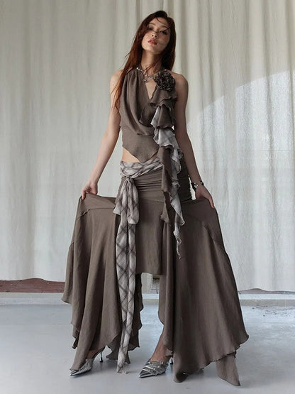 Burnn Ruffle Halter