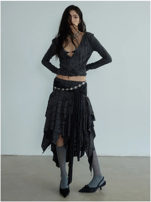Drascadi Sweater Skirt Set
