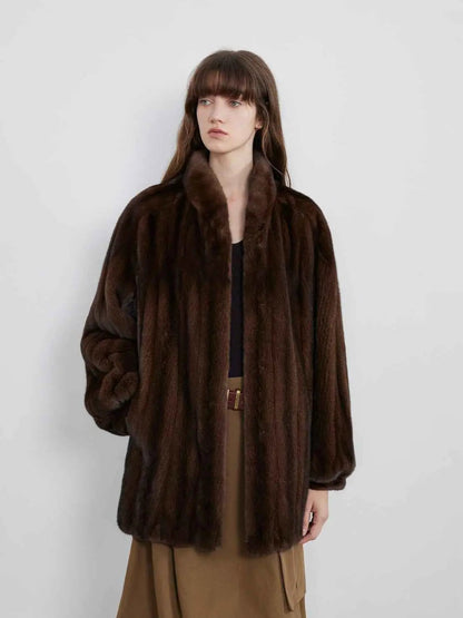 Meteor Variations Sable Fur Coat Women