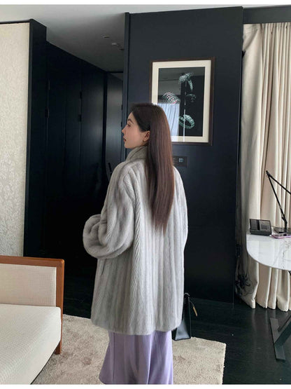Meteor Variations Sable Fur Coat Women