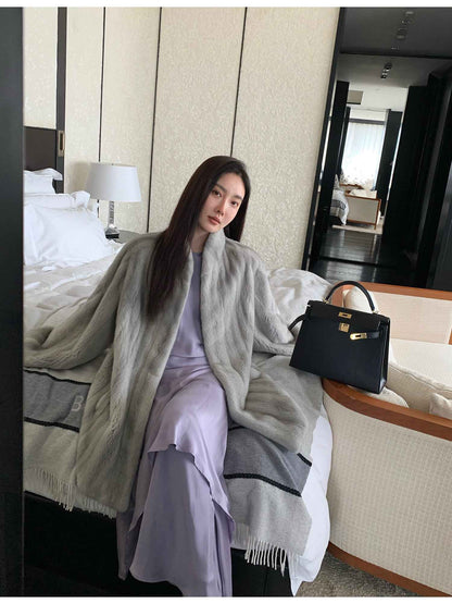 Meteor Variations Sable Fur Coat Women
