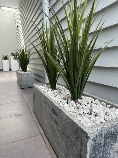 Potted Artificial Long Grass (Yucca Grass) 75cm UV Resistant