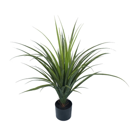 Potted Artificial Long Grass (Yucca Grass) 75cm UV Resistant