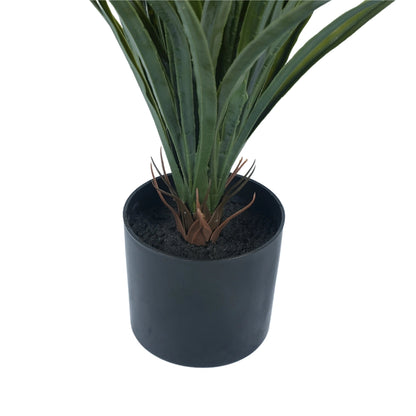 Potted Artificial Long Grass (Yucca Grass) 75cm UV Resistant