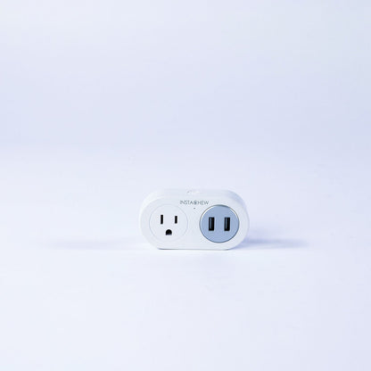 INSTACHEW, Pureconnect+ Smart Plug With USB, App Enabled, Google Assistant and Alexa Compatible, Smart Converter, Smart